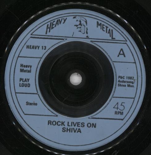Shiva Rock Lives On 7" vinyl single (7 inch record / 45) UK HIV07RO520813