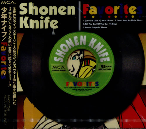 Shonen Knife Favorites CD single (CD5 / 5") Japanese KNIC5FA518843