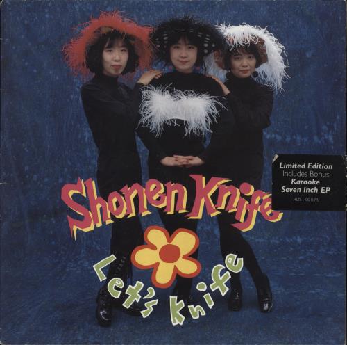 Shonen Knife Let's Knife + Karaoke 7" vinyl LP album (LP record) UK KNILPLE59070