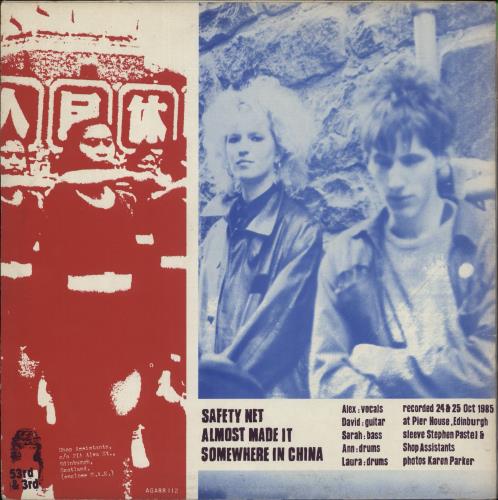Shop Assistants Safety Net - EX 12" vinyl single (12 inch record / Maxi-single) UK PTT12SA873041