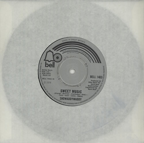 Showaddywaddy Sweet Music 7" vinyl single (7 inch record / 45) UK SDY07SW572008