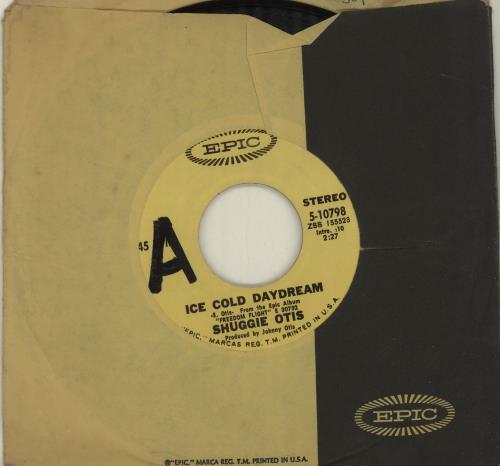 Shuggie Otis Ice Cold Daydream 7" vinyl single (7 inch record / 45) US SGO07IC683324