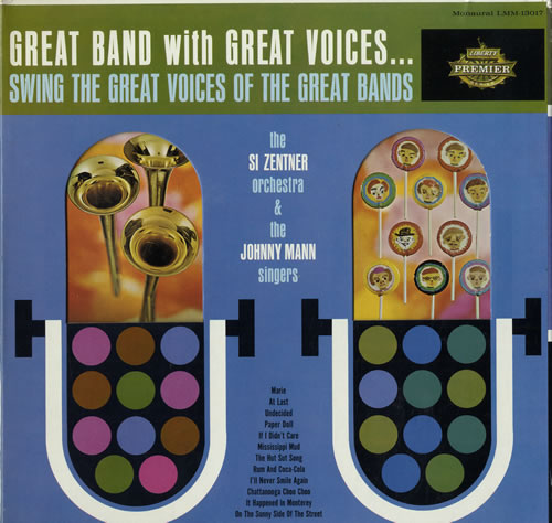Si Zentner Great Band With Great Voices vinyl LP album (LP record) US SZNLPGR554702