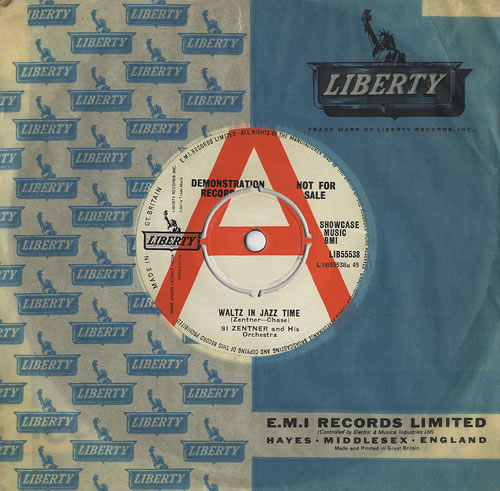 Si Zentner Waltz In Jazz Time 7" vinyl single (7 inch record / 45) UK SZN07WA467714