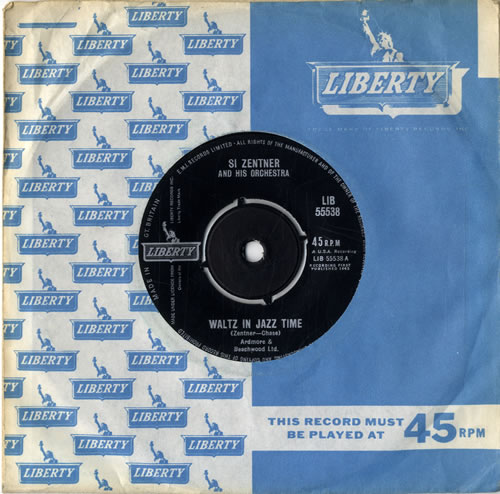 Si Zentner Waltz In Jazz Time 7" vinyl single (7 inch record / 45) UK SZN07WA614754