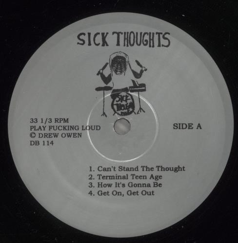 Sick Thoughts My Mess My Life vinyl LP album (LP record) US 9NKLPMY882205