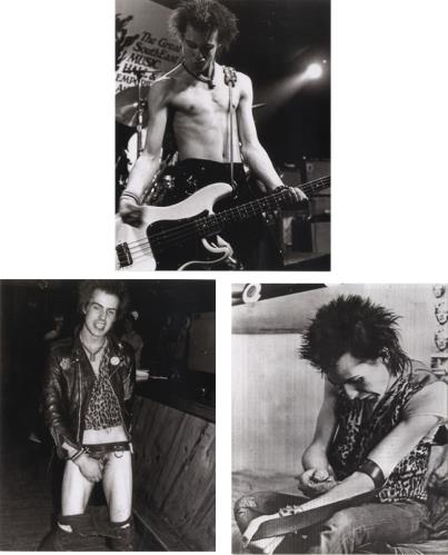 Sid Vicious Collection of 3 Publicity Photographs photograph UK SDVPHCO488974