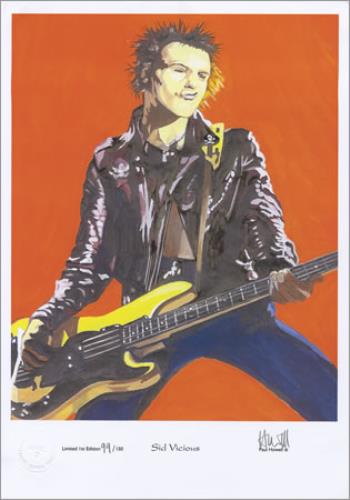 Sid Vicious Limited Edition Print - 150 Only artwork US SDVARLI397447