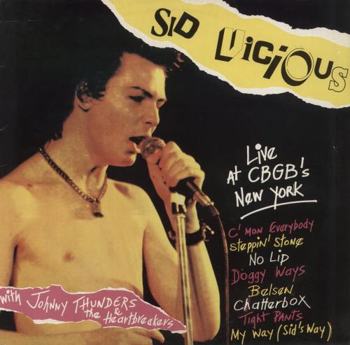 Sid Vicious Live At CBGB's New York vinyl LP album (LP record) Belgian SDVLPLI860485