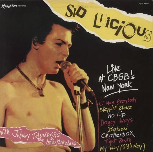 Sid Vicious Live At CBGB's New York vinyl LP album (LP record) Belgian SDVLPLI860485