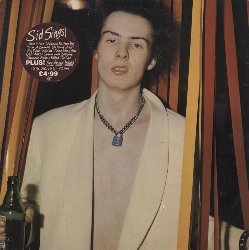 Sid Vicious Sid Sings + 1st issue Drink Poster - VG vinyl LP album (LP record) UK SDVLPSI789036