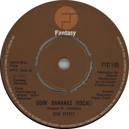 Side Effect Goin' Bananas 7" vinyl single (7 inch record / 45) UK S2407GO663940