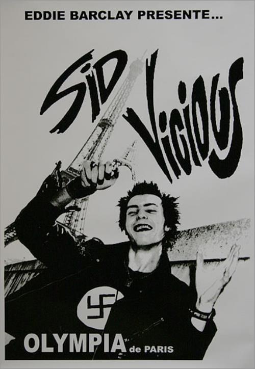 sid vicious poster rock roll swindle sell call previous promo punk fans