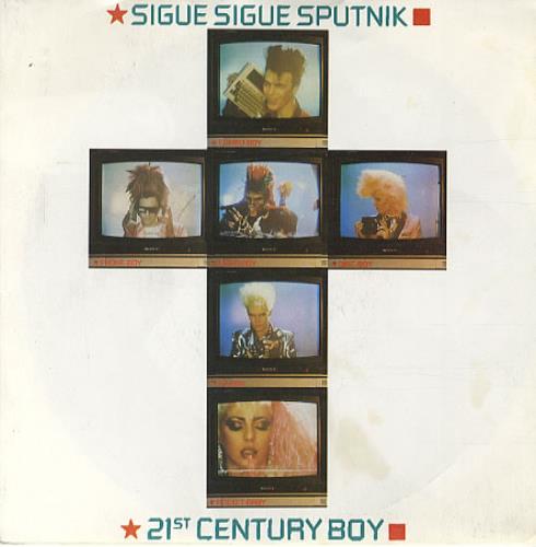 Sigue Sigue Sputnik 21st Century Boy - Sample 7" vinyl single (7 inch record / 45) UK SSS07ST337047