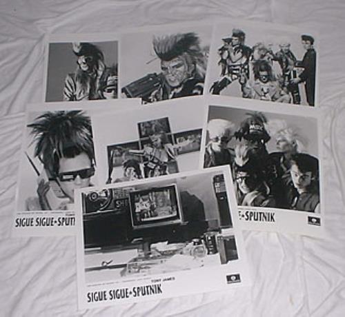 Sigue Sigue Sputnik Publicity Photos - Set of 7 photograph UK SSSPHPU197061