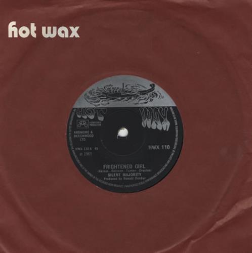 Silent Majority Frightened Girl 7" vinyl single (7 inch record / 45) UK 1MJ07FR405530