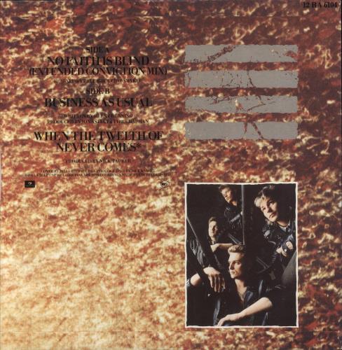 Silent Running No Faith Is Blind 12" vinyl single (12 inch record / Maxi-single) UK SAJ12NO836821