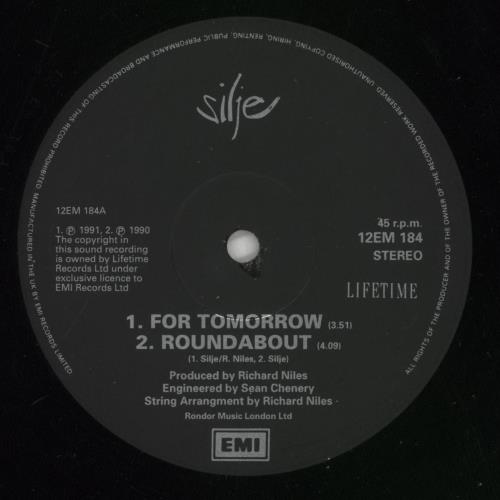 Silje For Tomorrow 12" vinyl single (12 inch record / Maxi-single) UK SLJ12FO865334