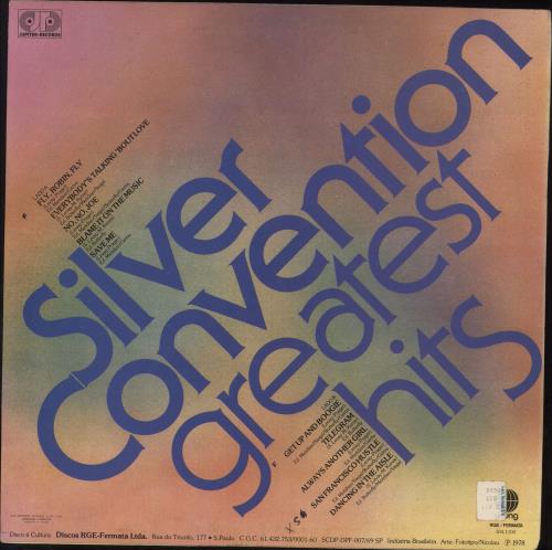 Silver Convention Silver Convention Greatest Hits vinyl LP album (LP record) Brazilian SVCLPSI735590