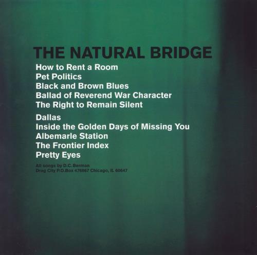 Silver Jews The Natural Bridge vinyl LP album (LP record) US V2LLPTH822251