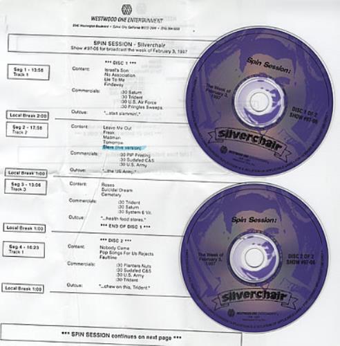 Silverchair Spin Session 2 CD album set (Double CD) US SLV2CSP261633