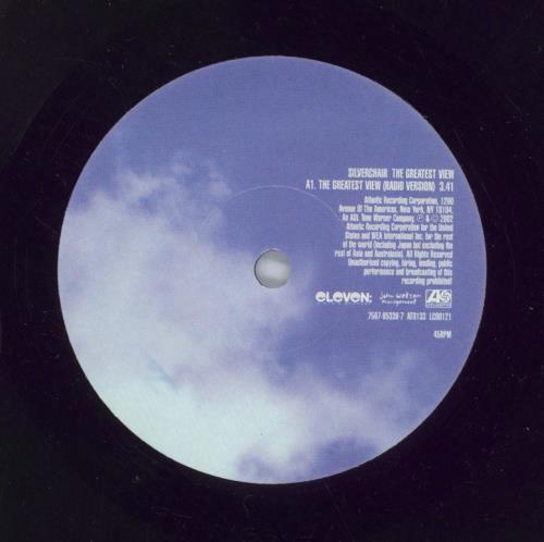 Silverchair The Greatest View 7" vinyl single (7 inch record / 45) UK SLV07TH693650
