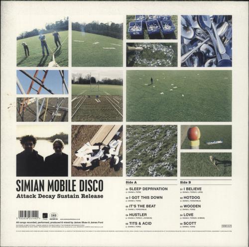 Simian Mobile Disco Attack, Decay, Sustain, Release vinyl LP album (LP record) UK DI6LPAT403639
