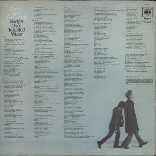 Simon & Garfunkel Bridge Over Troubled Water - 1st - Matte Picture Sleeve vinyl LP album (LP record) UK SGFLPBR56552