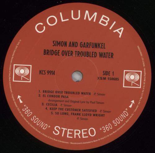 Simon & Garfunkel Bridge Over Troubled Water vinyl LP album (LP record) UK SGFLPBR863142