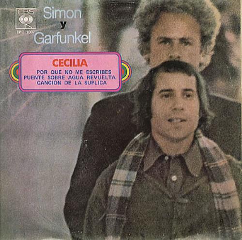 Simon & Garfunkel Cecilia 7" vinyl single (7 inch record / 45) Mexican SGF07CE234358