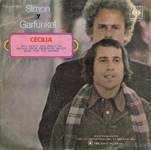 Simon & Garfunkel Cecilia 7" vinyl single (7 inch record / 45) Mexican SGF07CE234358