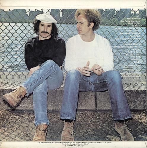 Simon & Garfunkel Greatest Hits vinyl LP album (LP record) Italian SGFLPGR704853
