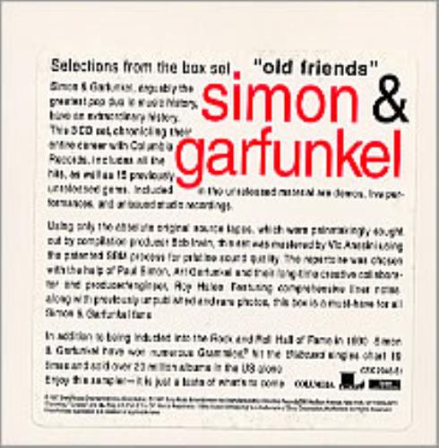 Simon & Garfunkel Old Friends CD album (CDLP) US SGFCDOL123799