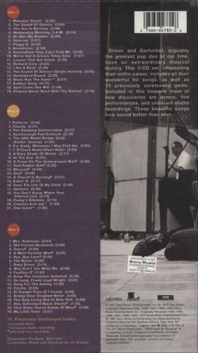 Simon & Garfunkel Old Friends 3-CD album set (Triple CD) US SGF3COL881003
