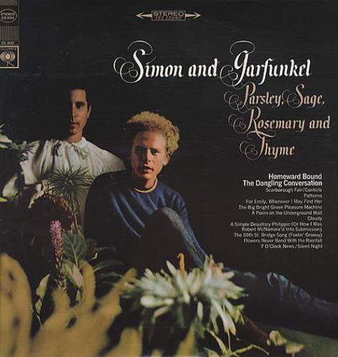 Simon & Garfunkel Parsley, Sage, Rosemary And Thyme - White 360 vinyl LP album (LP record) US SGFLPPA335372