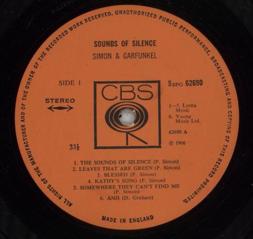 Simon & Garfunkel Sounds Of Silence - 2nd - EX vinyl LP album (LP record) UK SGFLPSO873356