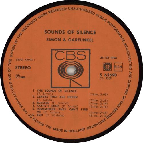 Simon & Garfunkel Sounds Of Silence vinyl LP album (LP record) Dutch SGFLPPA643797