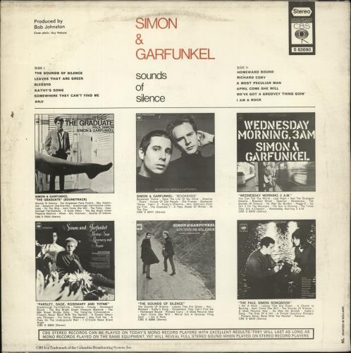 Simon & Garfunkel Sounds Of Silence vinyl LP album (LP record) Dutch SGFLPSO864014