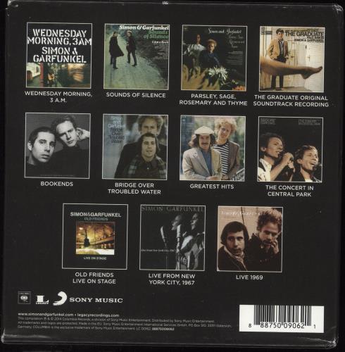 Simon & Garfunkel The Complete Albums Collection CD Album Box Set UK SGFDXTH620671