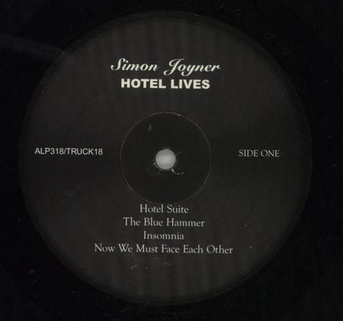 Simon Joyner Hotel Lives 2-LP vinyl record set (Double LP Album) US 9PR2LHO869026