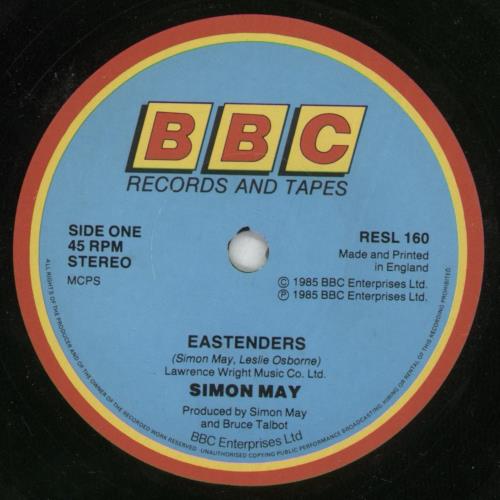Simon May Eastenders + Sleeve 7" vinyl single (7 inch record / 45) UK S6M07EA647362