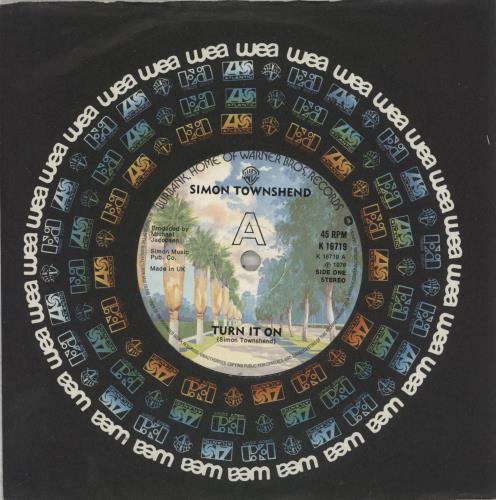 Simon Townshend Turn It On 7" vinyl single (7 inch record / 45) UK ITW07TU614739