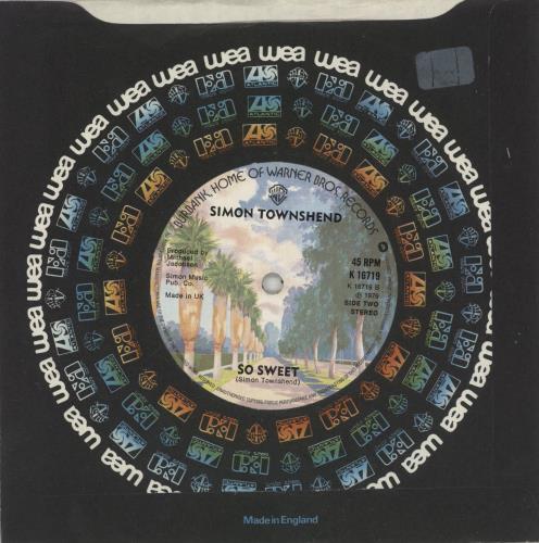 Simon Townshend Turn It On 7" vinyl single (7 inch record / 45) UK ITW07TU614739