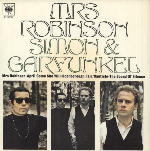 Simon & Garfunkel Mrs Robinson EP 7" vinyl single (7 inch record / 45) UK SGF07MR63679