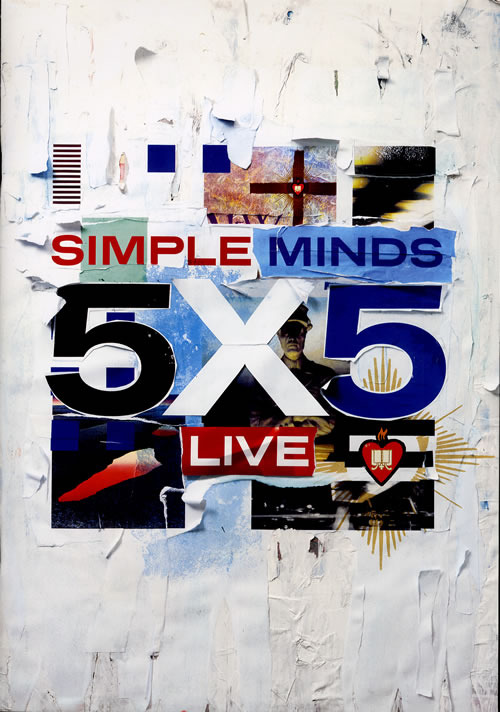 Simple Minds 5X5 Live tour programme UK SIMTRXL559925