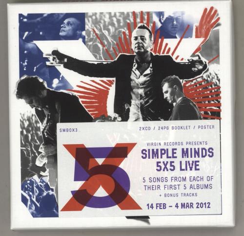 Simple Minds 5X5 Live 2 CD album set (Double CD) UK SIM2CXL657606