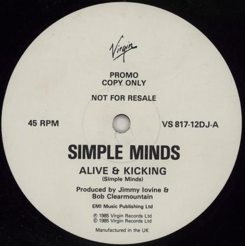 Simple Minds Alive & Kicking 12" vinyl single (12 inch record / Maxi-single) UK SIM12AL103854