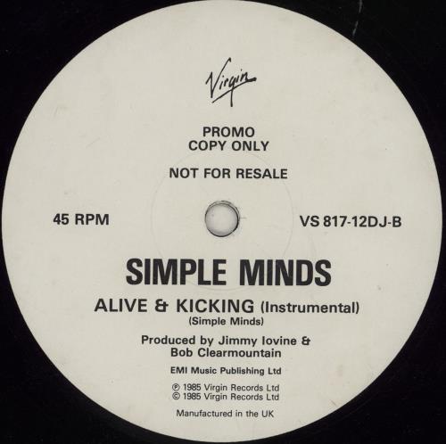 Simple Minds Alive & Kicking 12" vinyl single (12 inch record / Maxi-single) UK SIM12AL103854
