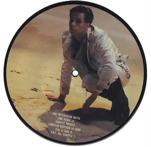 Simple Minds An Interview With Jim Kerr 7" vinyl picture disc (7 inch picture disc single) UK SIM7PAN367304
