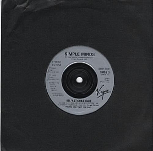 Simple Minds Belfast Child 7" vinyl single (7 inch record / 45) UK SIM07BE208043